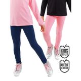 Lacivert ve Pembe Kız Çocuk 2'li Paket Tayt