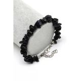 Lacivert Yıldız Taşı Çelik Klipsli Kırıktaş Bileklik - Blk-2233