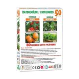 Laço Baby 50 Card Meyve Sebze İngilizce Destekli Oyun Kartları
