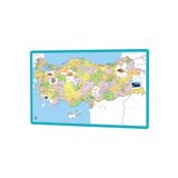 Laço Kids Il Sınırlarına Göre Kesilmiş Eğitici Türkiye Siyasi Haritası Puzzle