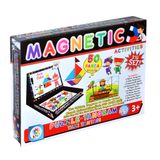 Laço Kids-Utku Oyuncak LC7163 3 Yaş 3'lü Manyetik Aktiviteler Set+Puzzle+Tangram+Yazı Tahtası