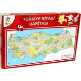 Laço LCSH002 Siyasi Harita 123 Parça Puzzle