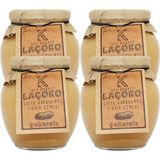 Laçoko 1400 Gram Şekersiz, Katkısız, Glutensiz, Vegan, Doğal Çifte Kavrulmuş Yer Fıstığı Ezmesi (1400 Gram) - Standart