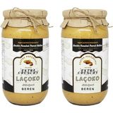 Laçoko 2 kg Isme Özel Şekersiz, Katkısız, Glutensiz, Vegan, Doğal Çifte Kavrulmuş Parçacıklı Extra Crunchy Fıstık Ezmesi - Standart