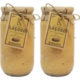 Laçoko 2 kg Şekersiz, Katkısız, Glutensiz, Doğal Çifte Kavrulmuş Ballı Yer Fıstığı Ezmesi (2 Kg) - Standart
