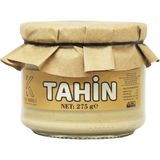 Laçoko 275 Gram Cam Kavanoz Tahin -%100 Doğal - Şekersiz- Katkısız - Veganlara Uygun - İnce Öğütülmüş Susam - Geleneksel Lezzet - Kahvaltı İçin İdeal - Pekmezle Karıştırılabilir - Demir Kaynağı