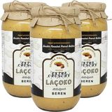 Laçoko 3 kg Isme Özel Şekersiz, Katkısız, Glutensiz, Vegan, Doğal Çifte Kavrulmuş Parçacıklı Extra Crunchy Fıstık Ezmesi - Standart