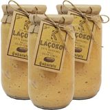 Laçoko 3 kg Şekersiz, Katkısız, Glutensiz, Doğal Çifte Kavrulmuş Ballı Yer Fıstığı Ezmesi (3 Kg) - Standart