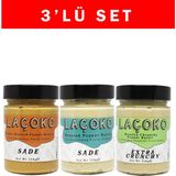 Laçoko 320 gr Çifte Kavrulmuş Fıstık, Az Kavrulmuş ve Az Kavrulmuş Parçacıklı Fıstık Ezmesi