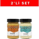 Laçoko 320 gr Çifte Kavrulmuş Fıstık ve Az Kavrulmuş Fıstık Ezmesi