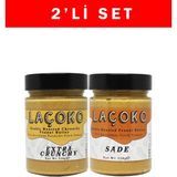 Laçoko 320 gr Deneme Serisi Çifte Kavrulmuş ve Çifte Kavrulmuş Parçacıklı Fıstık Ezmesi