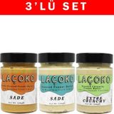 Laçoko 320 Gram Deneme Serisi Çifte Kavrulmuş Fıstık, Az Kavrulmuş Ve Az Kavrulmuş Parçacıklı Fıstık Ezmesi