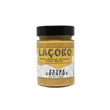 LAÇOKO 320 Gram Şekersiz, Katkısız, Glutensiz, Vegan, Doğal Çifte Kavrulmuş Parçacıklı (Extra Crunchy) Yer Fıstığı Ezmesi (320 Gram)