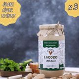 Laçoko 3Kg Isme Özel Şekersiz,Saf,Katkısız,Glutensiz,Vegan,Doğal Az Kavrulmuş(Çiğ) Fıstık Ezmesi