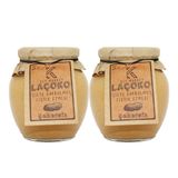 Laçoko 700 gr Şekersiz Katkısız Glutensiz Vegan Doğal Çifte Kavrulmuş Yer Fıstığı Ezmesi