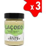 Laçoko Şekersiz Glutensiz Vegan Az Kavrulmuş Çiğ Parçacıklı (Extra Crunchy) Fıstık Ezmesi 960 gr