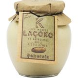 LAÇOKO Şekersiz, Katkısız, Glutensiz, Doğal Az Kavrulmuş (ÇİĞ) Ballı Yer Fıstığı Ezmesi (350 Gram)