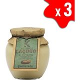 LAÇOKO Şekersiz, Katkısız, Glutensiz, Vegan, Doğal Az Kavrulmuş (ÇİĞ) Parçacıklı (Extra Crunchy) Yer Fıstığı Ezmesi 3 x 350 gr - 1 kg