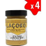 Laçoko Şekersiz, Katkısız, Glutensiz, Vegan, Doğal Çifte Kavrulmuş Parçacıklı Yer Fıstığı Ezmesi 1,28 kg