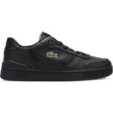 Lacoste 224 2 Sma T-Clip Set Leather Mens Sneaker Hakiki Deri Erkek Günlük Spor Ayakkabı Siyah