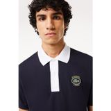 Lacoste Classic Fit Polo T-Shirt Erkek Organik Pamuk Polo Yaka Tişört Lacivert
