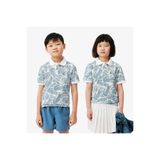 Lacoste Çocuk Baskılı Mavi Polo