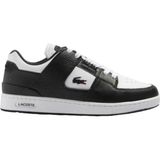 Lacoste Court Cage Leather Mens Sneaker Hakiki Deri Erkek Günlük Spor Ayakkabı Siyah
