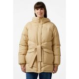 Lacoste Dik Yaka Kapitone Down Fill Jacket Dik Yaka Kapişonlu Kaz Tüyü Kadın Mont Bej - 34