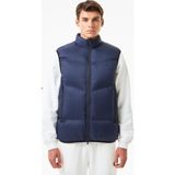 Lacoste Down Fill Mens West Dik Yaka Kaz Tüyü Erkek Yelek Lacivert - 52