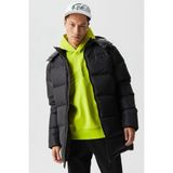 Lacoste Down Fill Water Repellent Jacket Black Kaz Tüyü Çıkarılabilir Kapüşonlu Suya Dayanıklı Erkek Mont Siyah - 50