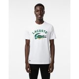 Lacoste Erkek Baskılı Slim Fit T-Shirt - Beyaz - XL