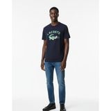 Lacoste Erkek Baskılı Slim Fit T-Shirt - Lacivert - XL