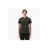 Lacoste Erkek Bisiklet Yaka Baskılı Haki T-Shirt