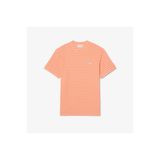 Lacoste Erkek Classic Fit Bisiklet Yaka Çizgili Turuncu T-Shirt