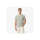 Lacoste Erkek Classic Fit Bisiklet Yaka Çizgili Yeşil T-Shirt