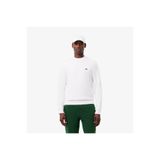Lacoste Erkek Classic Fit Bisiklet Yaka Organik Pamuk Beyaz Sweatshirt