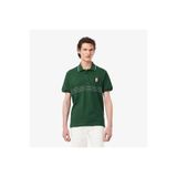 Lacoste Erkek Classic Fit Çizgili Yeşil Polo