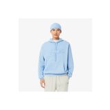 Lacoste Erkek Classic Fit Kapüşonlu Desenli Mavi Sweatshirt