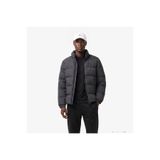 Lacoste Erkek Classic Fit Kapüşonlu Gri Şişme Mont