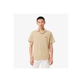 Lacoste Erkek Classic Fit Keten Bej Polo