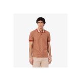 Lacoste Erkek Classic Fit Monogram Kırmızı Polo