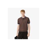 Lacoste Erkek Classic Fit Monogram Mor Polo