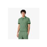 Lacoste Erkek Classic Fit Monogram Yeşil Polo