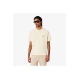 Lacoste Erkek Classic Fit Organik Pamuk Krem Polo