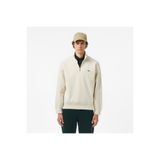 Lacoste Erkek Classic Fit Yarım Fermuarlı Krem Sweatshirt
