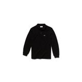 Lacoste Erkek Çocuk Regular Fit Uzun Kollu Siyah Polo