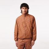 Lacoste Erkek Dik Yaka Monogram Kahverengi Ceket - 46