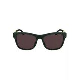 Lacoste Erkek Güneş Gözlüğü - Geometrik Yeşil Kemik Çerçeve Kahverengi Cam Uv Filtre L6043s 301