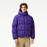 Lacoste Erkek Kapüşonlu Kapitone Mor Mont - 48