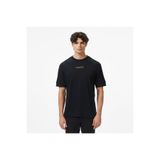 Lacoste Erkek Loose Fit Bisiklet Yaka Baskılı Siyah T-Shirt